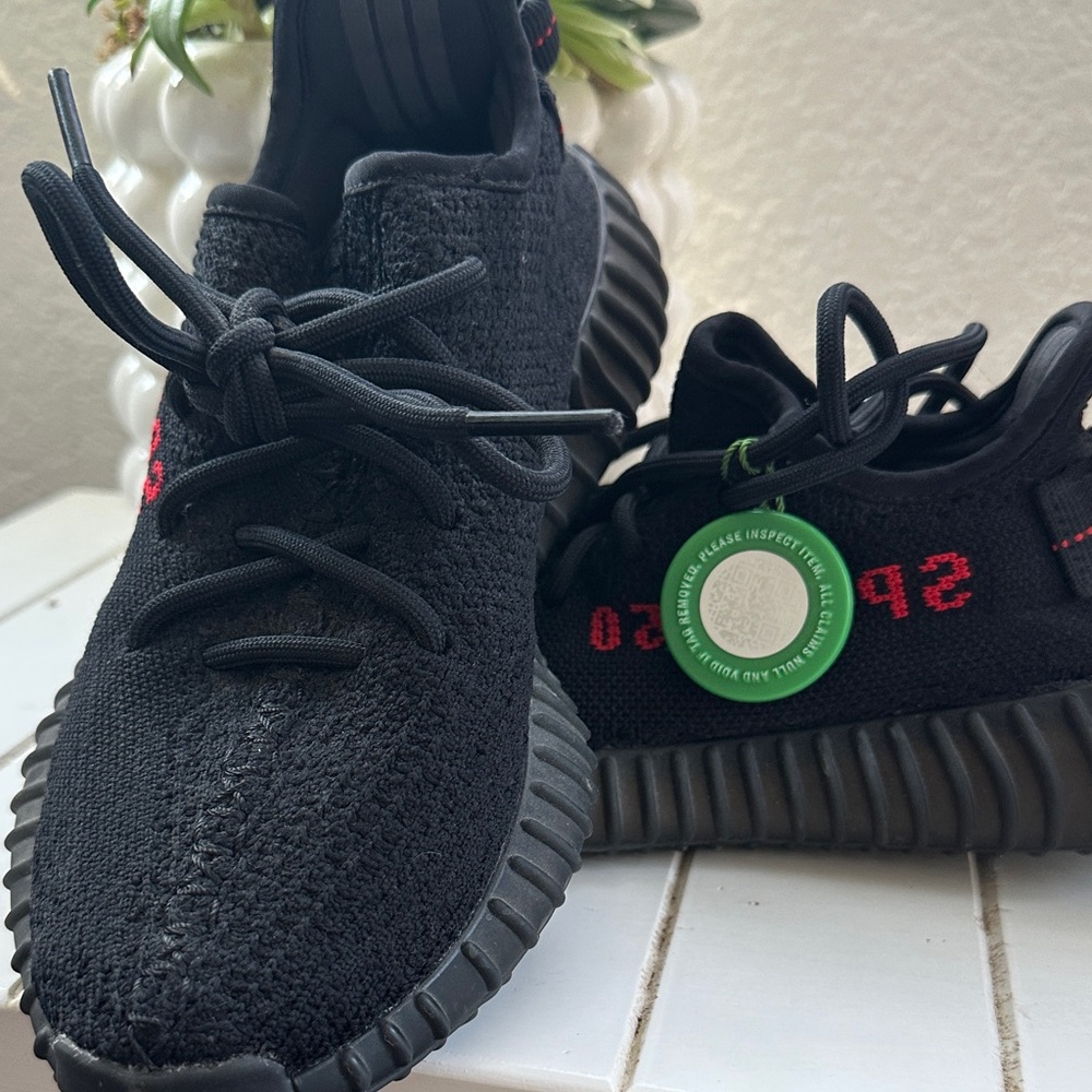 Yeezy Boost 350 V2 Black with Red Detail